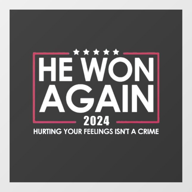 He Won Again 2024 Trump Inaguration 2025 (Sheet)
