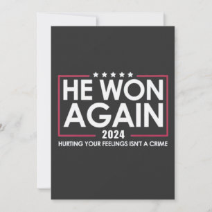 He Won Again 2024 Trump Inaguration 2025 Invitation