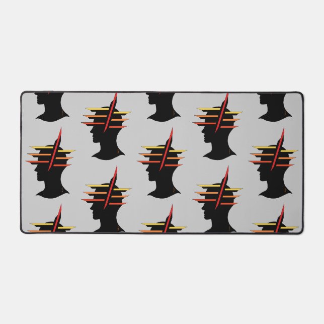 Head Abstract Desk Mat (Front)