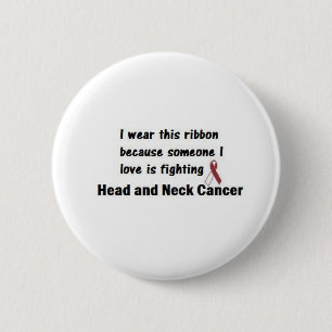 Head and Neck Cancer 6 Cm Round Badge