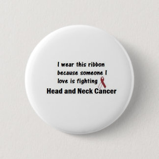Head and Neck Cancer 6 Cm Round Badge