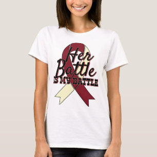 Head and Neck Cancer Awareness Her Battle Shirt