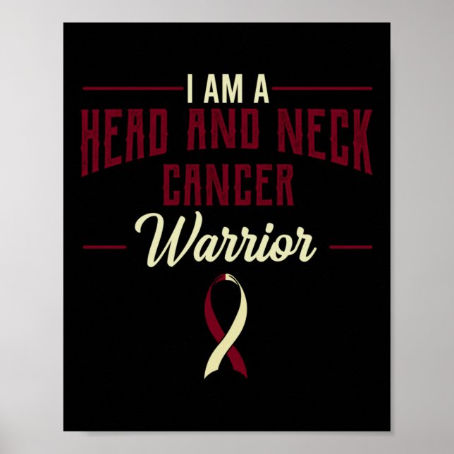 Head And Neck Cancer Awareness Supporter Oral Nasa Poster (Front)