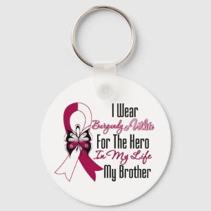 Head and Neck Cancer Hero My Brother Key Ring