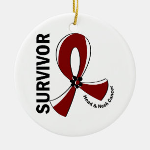 Head and Neck Cancer Survivor 12 Ceramic Tree Decoration