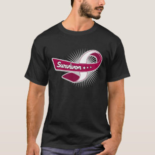 Head and Neck Cancer Survivor Ribbon T-Shirt