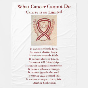 Head and Neck Cancers Ribbon Chemo Blankets