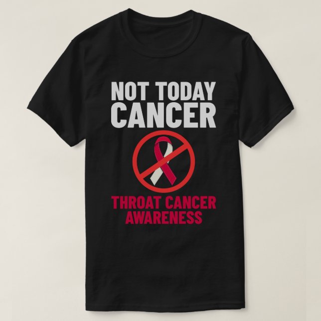 Head and Neck Throat Cancer Ribbon Survivor T-Shirt (Design Front)
