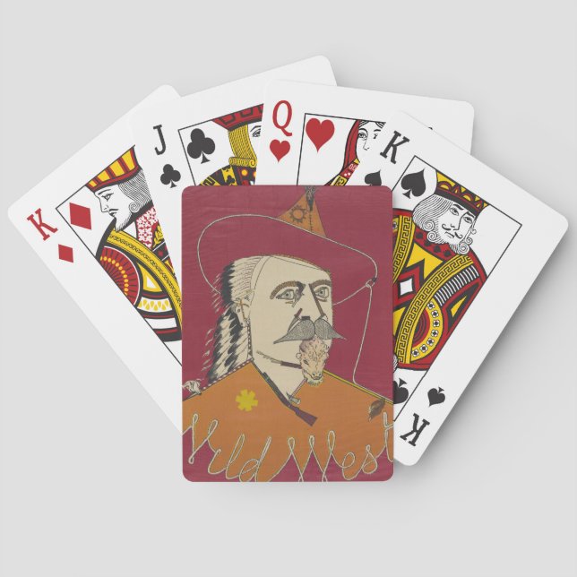 Head-And-Shoulders Portrait Of Buffalo Bill Playing Cards (Back)