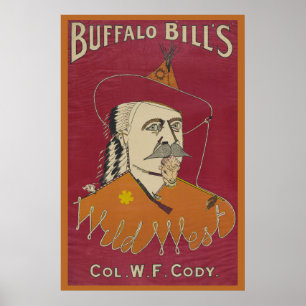 Head-And-Shoulders Portrait Of Buffalo Bill Poster