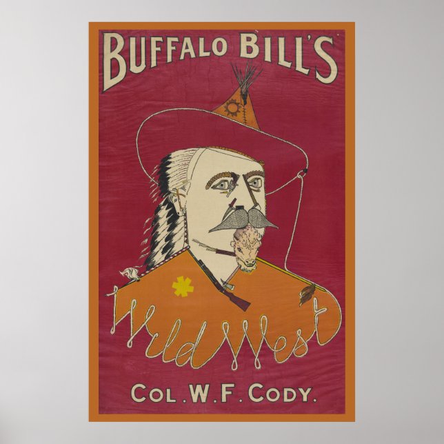 Head-And-Shoulders Portrait Of Buffalo Bill Poster (Front)