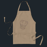 Head Chef Chef's hat BBQ cook Standard Apron<br><div class="desc">Designed for the home chef with a cute graphic of a chef's hat with customisable Head Chef text. Perfect gift for the cook in your house.</div>