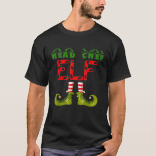 Head Chef Elf Funny Group Matching Family Christma T-Shirt