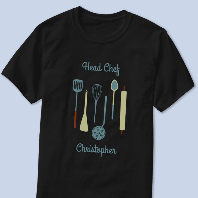 Head Chef Personalised T-Shirt (Personalized Head Chef t-shirt)