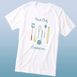 Head Chef Personalised Tri-Blend Shirt<br><div class="desc">Fun Head Chef design with vintage kitchen utensils for your favourite chef,  cook or grill expert.  Change the name and text to personalise.</div>