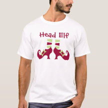 Head Elf Christmas T-shirt