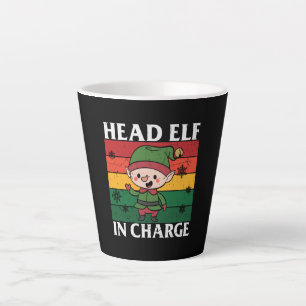 Head Elf In Charge Latte Mug