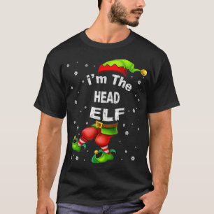 Head Elf Matching Family Group Christmas Pajama gi T-Shirt