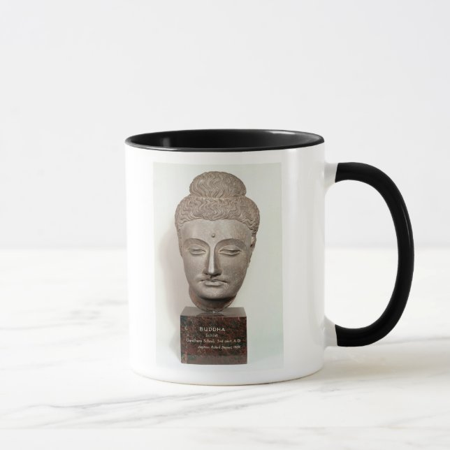 Head from a statue of the Buddha, from Mug (Right)