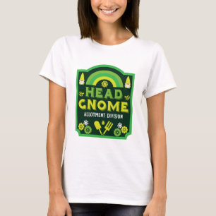 Head Garden Gnome Allotment Garden T-Shirt