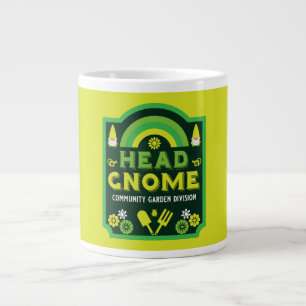 Head Garden Gnome Community Garden Large Coffee Mug