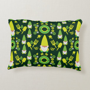 Head Garden Gnome Gardener Decorative Cushion