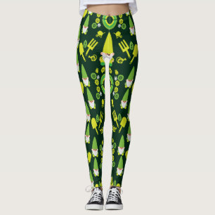Head Garden Gnome Gardener Leggings