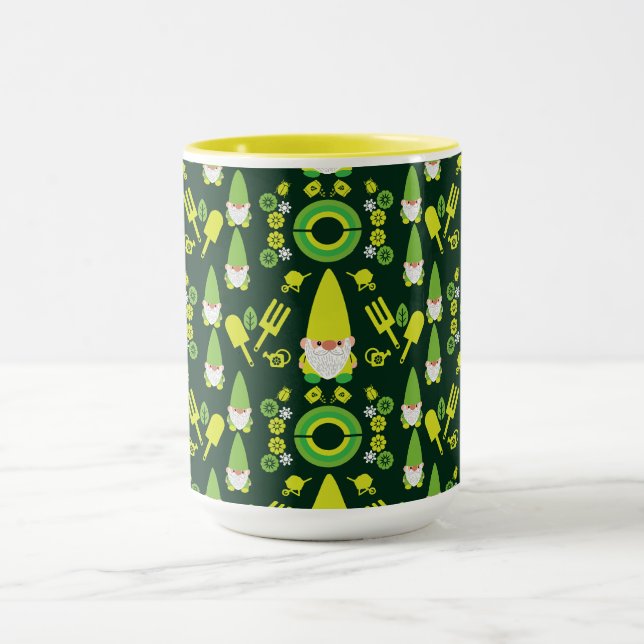 Head Garden Gnome Gardener Mug (Center)