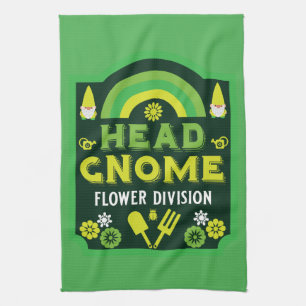 Head Garden Gnome Tea Towel