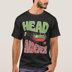 Head Gardener Cute Summer Wheelbarrow Vegetable Ga T-Shirt