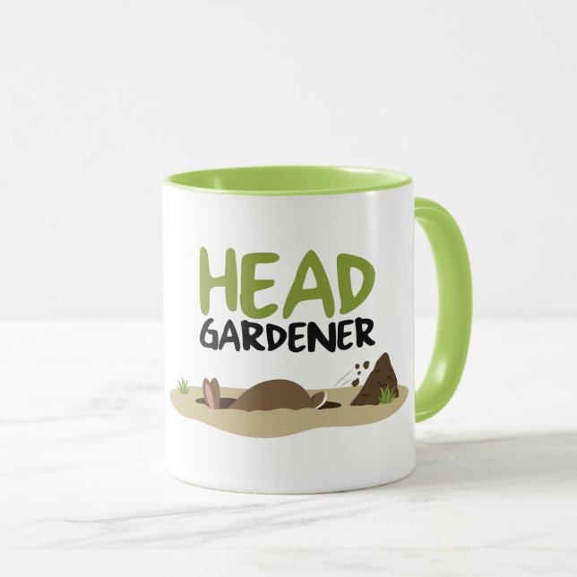Head Gardener Illustration Mug (Front Right)
