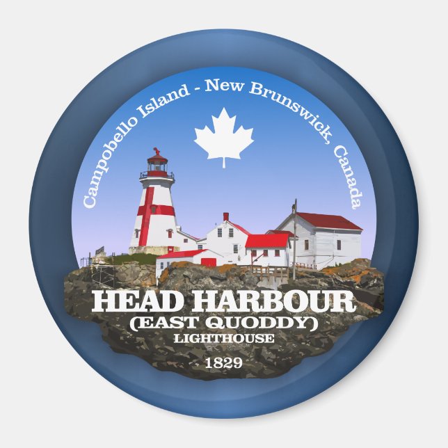 Head Harbour Lighthouse Magnet (Front)
