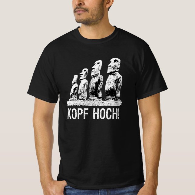 Head high! Moai Easter Island Rapa Nui T-Shirt (Front)