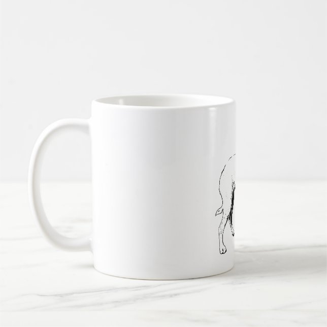 Head-High Morning Pup Coffee Mug (Left)