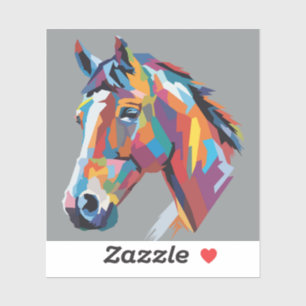 Head horse pop art