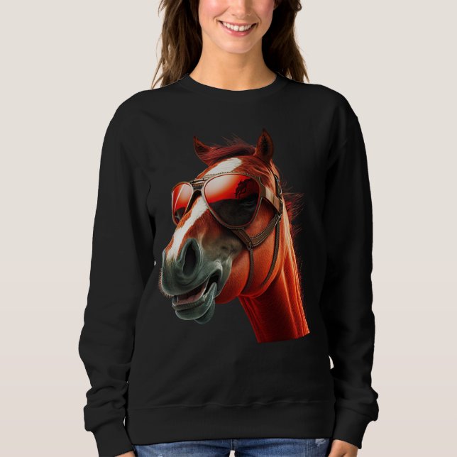 Head Horses  Humorous Sunglasses  1 Sweatshirt (Front)