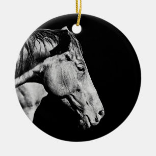 head horse's leg ceramic ornament