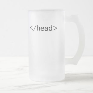 head html tag beer mug