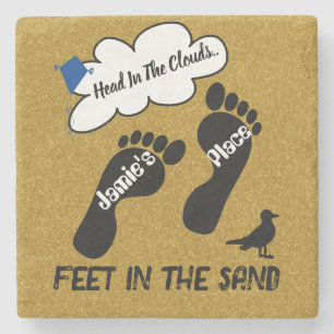 Head In The Clouds Stone Coaster