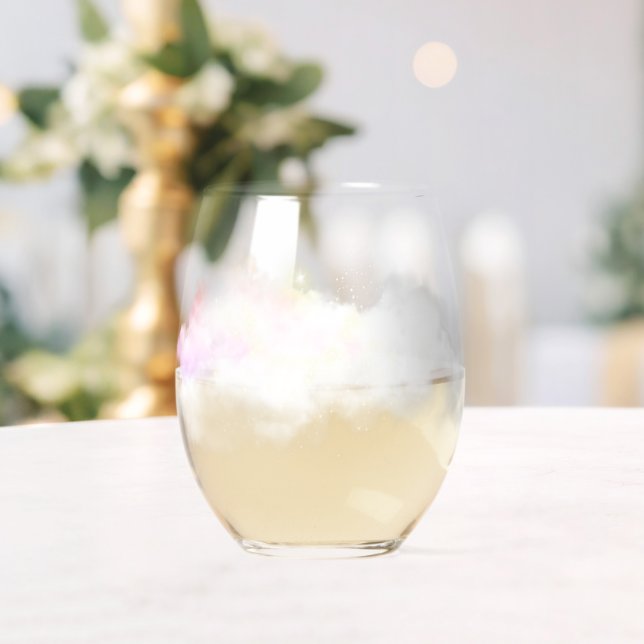 HEAD IN THE CLOUDS wine glass | m3galleryStudio (Insitu (Wedding))