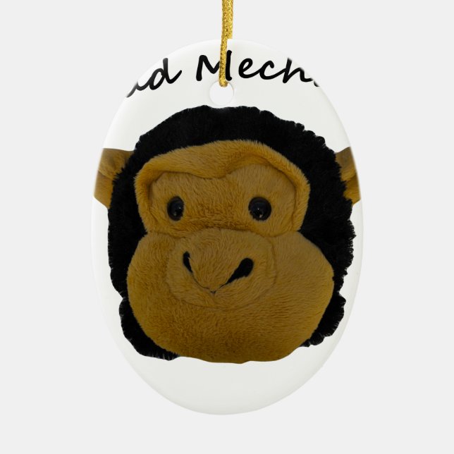 Head Mehanic Ceramic Ornament (Front)