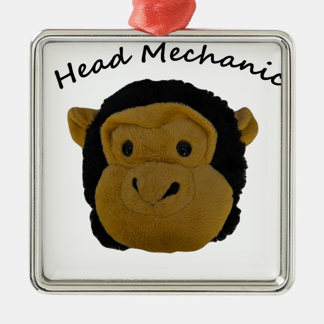 Head Mehanic Metal Tree Decoration (Front)
