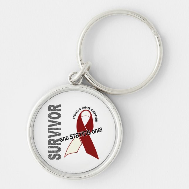 HEAD NECK CANCER Survivor 1 Key Ring (Front)
