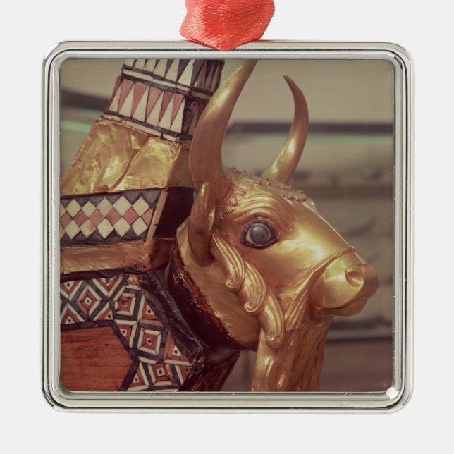 Head of a bull, decoration from a harp 2 (Front)