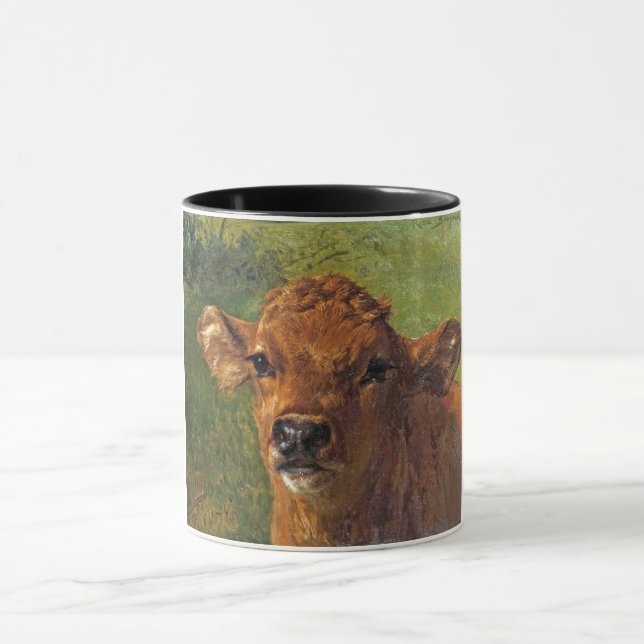 Head of a Calf (by Rosa Bonheur) Mug (Center)