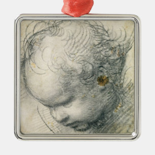 Head of a Cherub Metal Tree Decoration