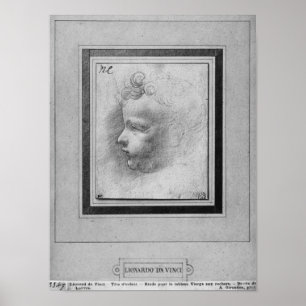 Head of a child poster