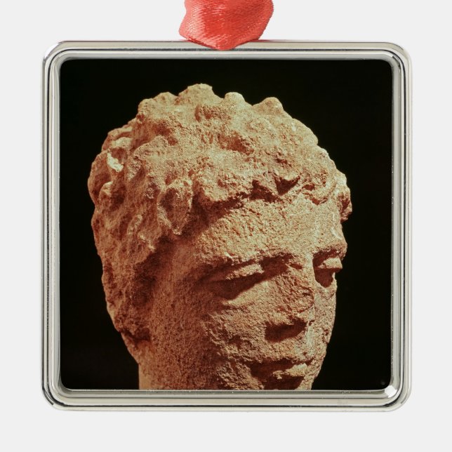Head of a Divinity Metal Tree Decoration (Front)