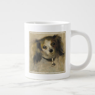 Head of a Dog, 1870 (oil on canvas) Large Coffee Mug