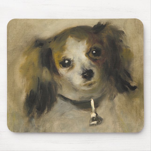 Head of a Dog, 1870 (oil on canvas) Mouse Pad (Front)